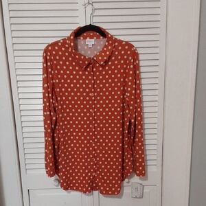 LULAROE "VALENTINA" RETRO BUTTON DOWN BLOUSE NEW WITH TAGS